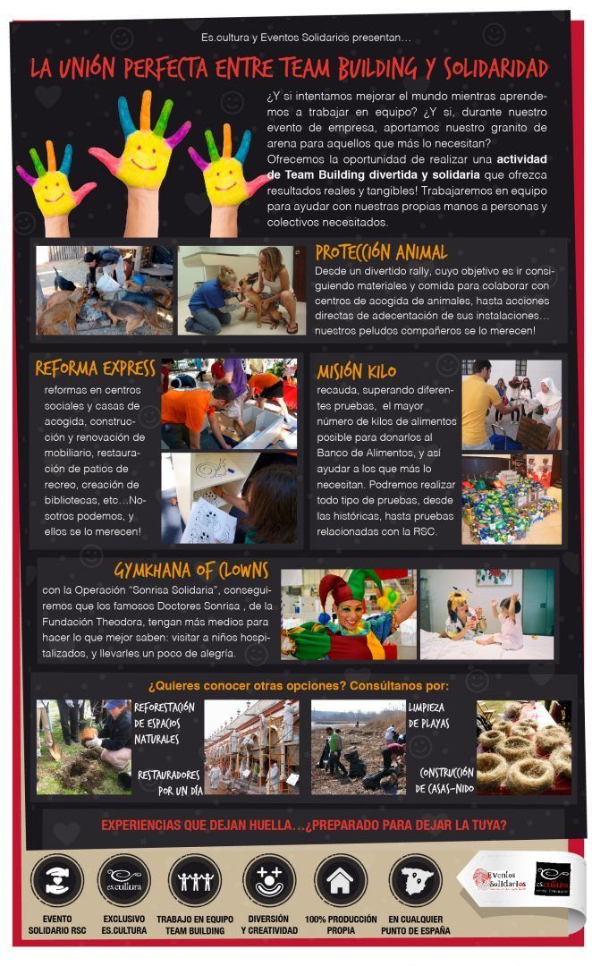 Evento de team building solidario